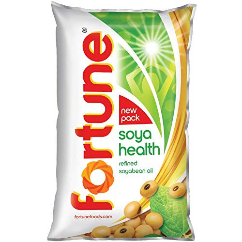 Fortune Soyabean Oil, 1L Pouch