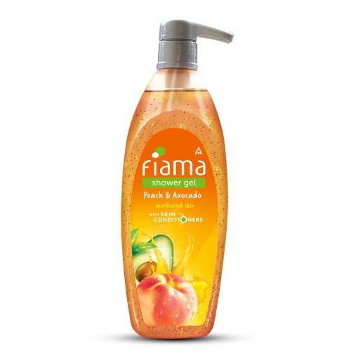 Fiama Shower Gel Peach & Avocado, Body Wash Pump with Skin Conditioners for Soft Moisturised Skin 500gm