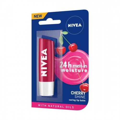 NIVEA Lip Balm, Fruity Cherry Shine 50gm