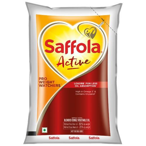 Saffola Active Pro Weight Watchers Edible Oil, 1 L Pouch