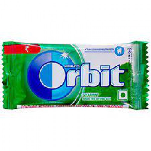 wrigley's orbit sugar - free spearmint Flavoured chewing gum 20gm