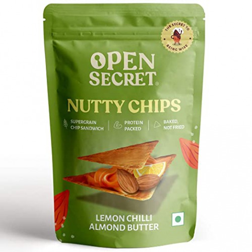 Open Secret Lemon Chilli Almonds Butter Baked Chips 30gm