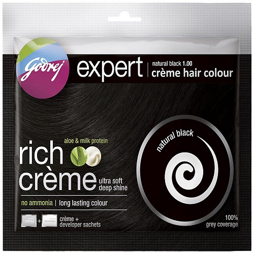 Godrej Expert New Rich Creme Natural Black Hair Colour  70gm
