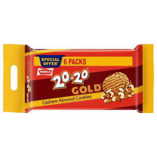 Parle 20-20 Gold Cashew Almond Cookies 600gm