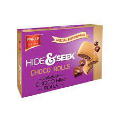 Parle Platina Hide & Seek Choco Rolls Sandwich Cream Biscuits  220gm