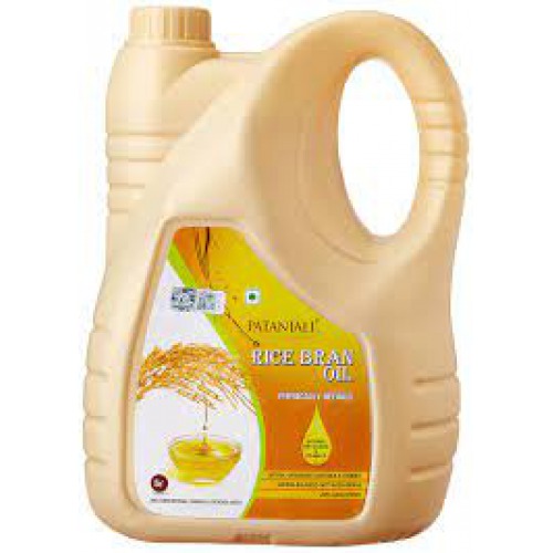 Patanjali Fortified Rice Bran Oil, 5 L Jar