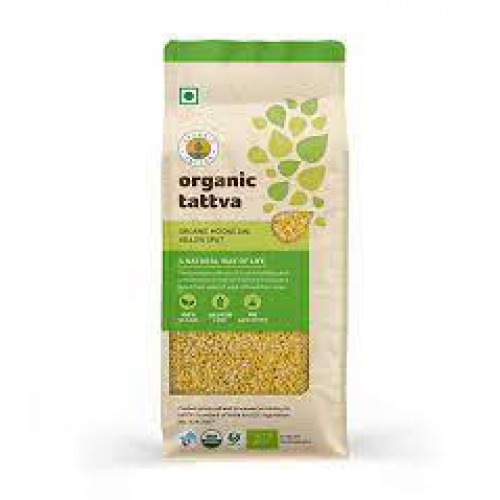 Organic Tattva Split Organic Moong Dal (Chilka) 500gm