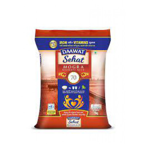 Daawat Sehat Mogra Basmati Rice 5kg Bag