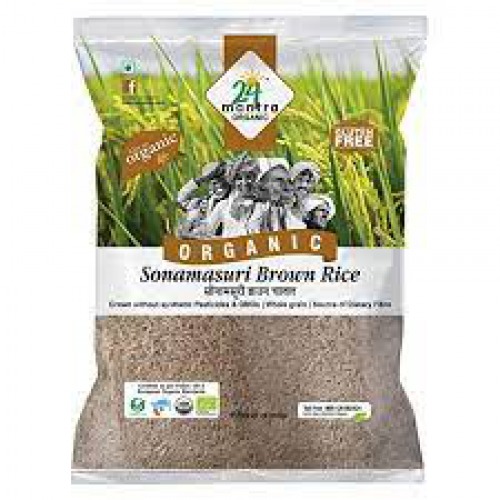 24 Mantra Brown Organic Sonamasuri Rice   1kg