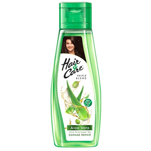 Hair & Care with Aloe Vera, Olive Oil & Green Tea Damage Repair Non-Sticky Hair Oil  300ml