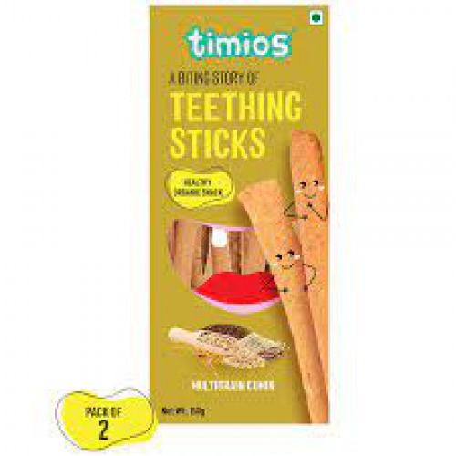 Timios Organic Teething Sticks - Multigrain, Cumin, 150 g (Pack of 2)