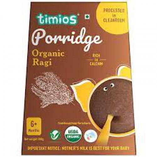 Timios Porridge Organic Baby Cereal (Ragi) 200gm