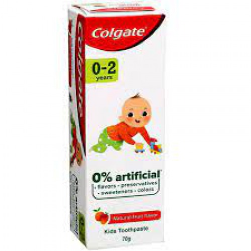 Colgate Natural Fruit Flavour Toothpaste for Kids (0-2 Years) 70gm
