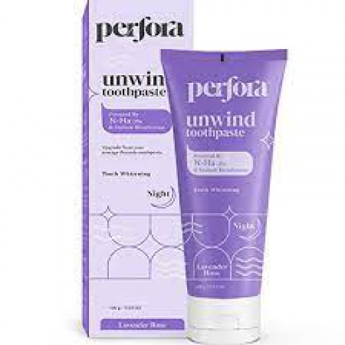 Perfora Flavour Lavender Rose Unwind Toothpaste For Teeth Whitening and Superior Cleaning  100gm