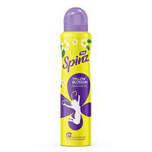 Spinz Yellow Blossom Perfumed Women's Deodorant (Fresh Firangipani)  200ml