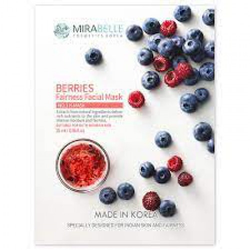 Mirabelle Korea Berries Fairness Facial Mask 25 ml