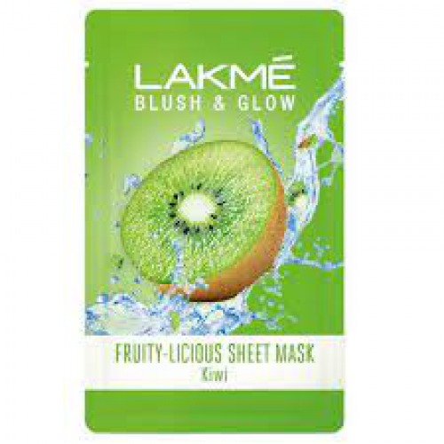 Lakme Blush & Glow Fruity-Licious Sheet Mask, Kiwi 20 ml