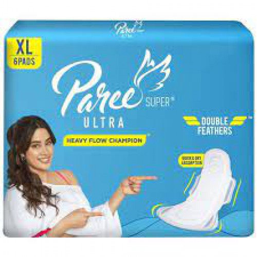 Paree Super Ultra Dry Feel - XL, Tri-Fold Pads, 6 pcs  80gm