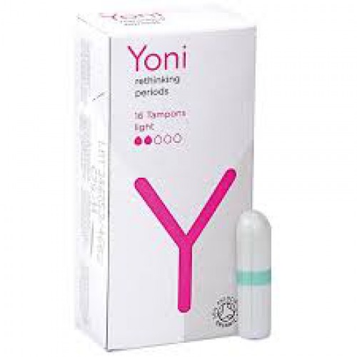Yoni Organic Cotton Tampons - Light, 16 pcs  80gm