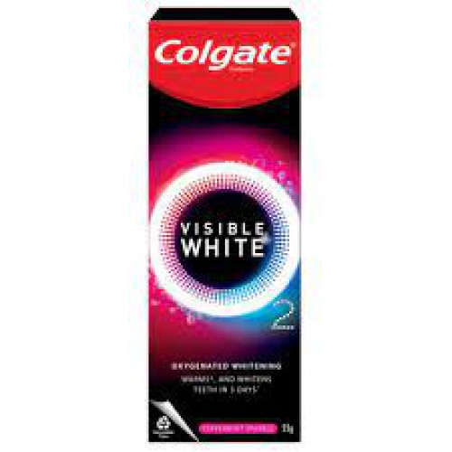 Colgate Visible White O2 Teeth Whitening Toothpaste - Peppermint Sparkle Toothpaste (25 g)