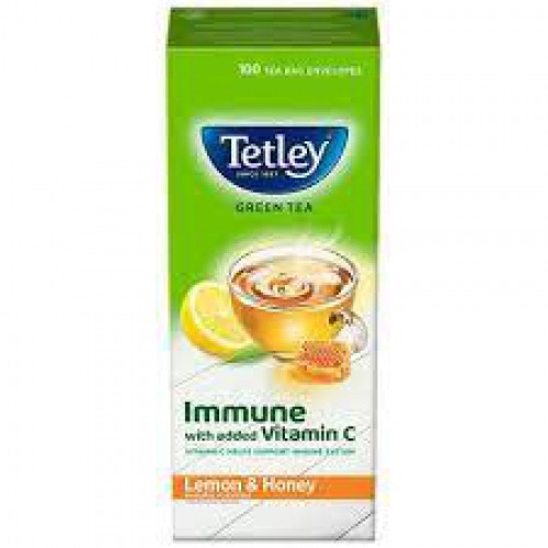 Tetley Lemon & Honey Green Tea - Tea Bags (Immune with added Vitamin C) 50gm