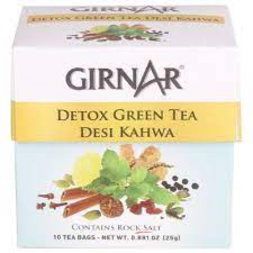 Girnar Desi Kahwa Detox Green Tea Bags 10 pcs  25gm