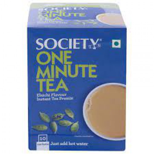 Society One Minute Elaichi Instant Tea Premix 140 g (14 g x 10 Sachets)