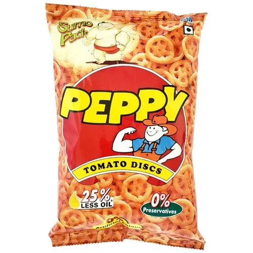 Peppy Tomato Discs Crisps 50gm