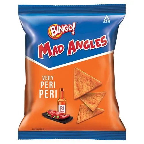 Bingo Mad Angles Very Peri Peri Crisps 130gm