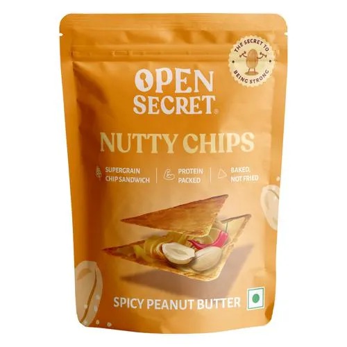 Open Secret Spicy Peanut Butter Baked Chips 30gm