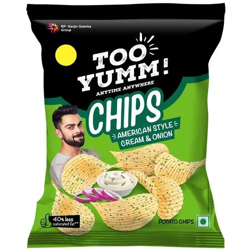 Too Yumm American Style Cream & Onion Potato Chips  75gm