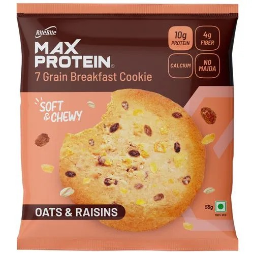 RiteBite Max Protein Oats & Raisins Cookies  50gm