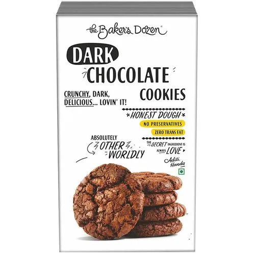 The Baker's Dozen Dark Chocolate Fresh Bakery Cookies  200gm