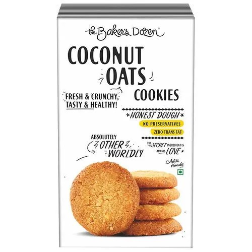 The Baker's Dozen Coconut Oats Fresh Bakery Cookies  120gm