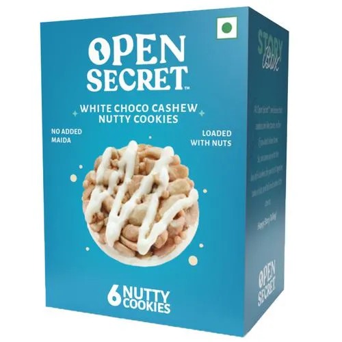Open Secret White Chocolate Cashew Cookies 75gm