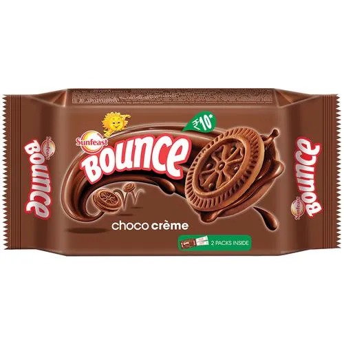 Sunfeast Bounce Tasty Choco Sandwich Cream Biscuits 50gm