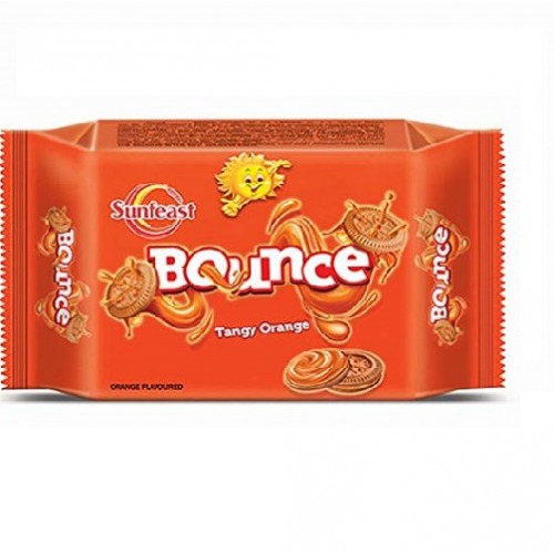 Sunfeast Bounce Tangy Orange Sandwich Cream Biscuits  50gm