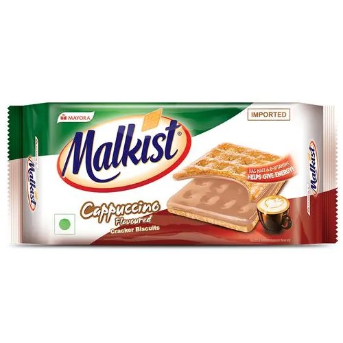 Malkist Cappuccino Flavoured Cracker Biscuit 130gm