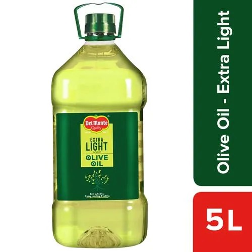 Del Monte Extra Light Olive Oil, 5 L Plastic Bottle