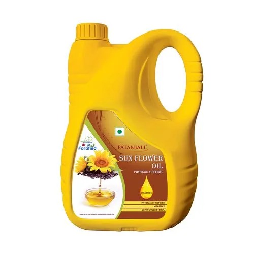 Patanjali Fortified Sunflower Oil, 5 L Jar