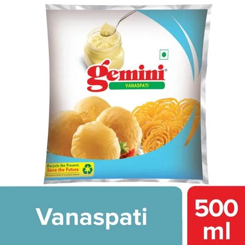 Gemini Vanaspati, 500 ml Pouch
