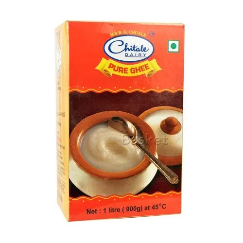 Chitale Dairy Pure Buffalo Ghee, 1 L Carton