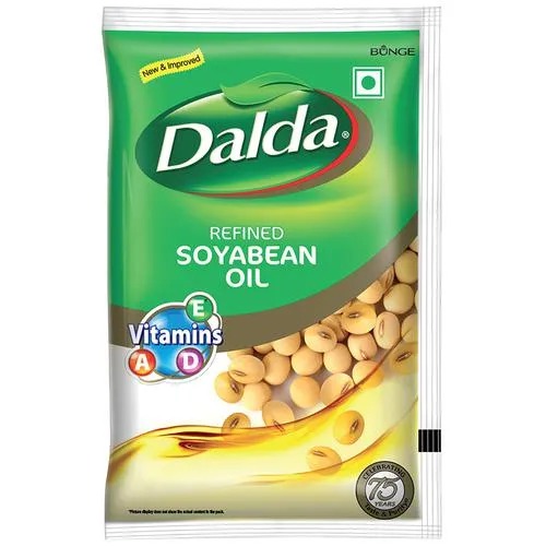 Dalda Refined Soyabean Oil, 1 L Pouch
