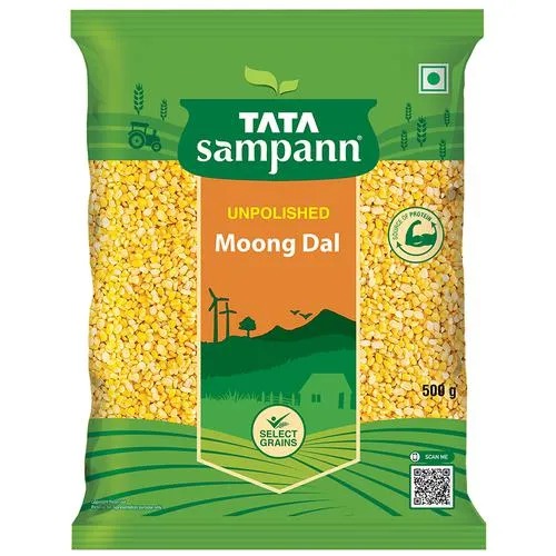 Tata Sampann Unpolished Split Moong Dal (Dhuli) 500gm