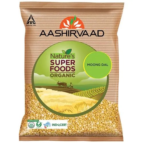 Aashirvaad Nature's Super Foods Organic Moong Dal (Dhuli) 500gm