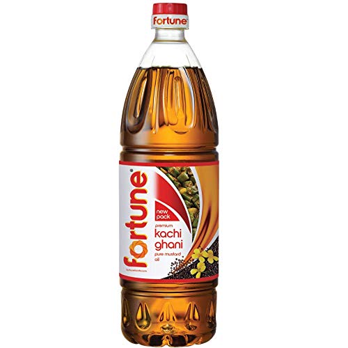 Fortune Kachi Ghani Pure Mustard Oil, 1L