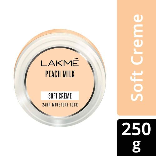 Lakme Peach Milk Soft Creme (Cream), Light Weight With 24Hr Moisture Lock, 250 g
