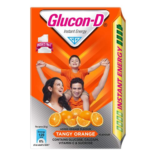 Glucon-D Instant Energy Health Drink Tangy Orange 500gm