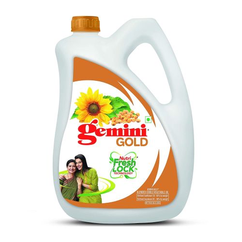 Gemini Gold Blended Oil with Nutri Fresh Technology, 5 L