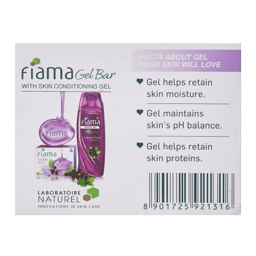 Fiama Gel Bar, Bearberry and Blackcurrant, 75g